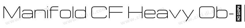 Manifold CF Heavy Ob字体转换
